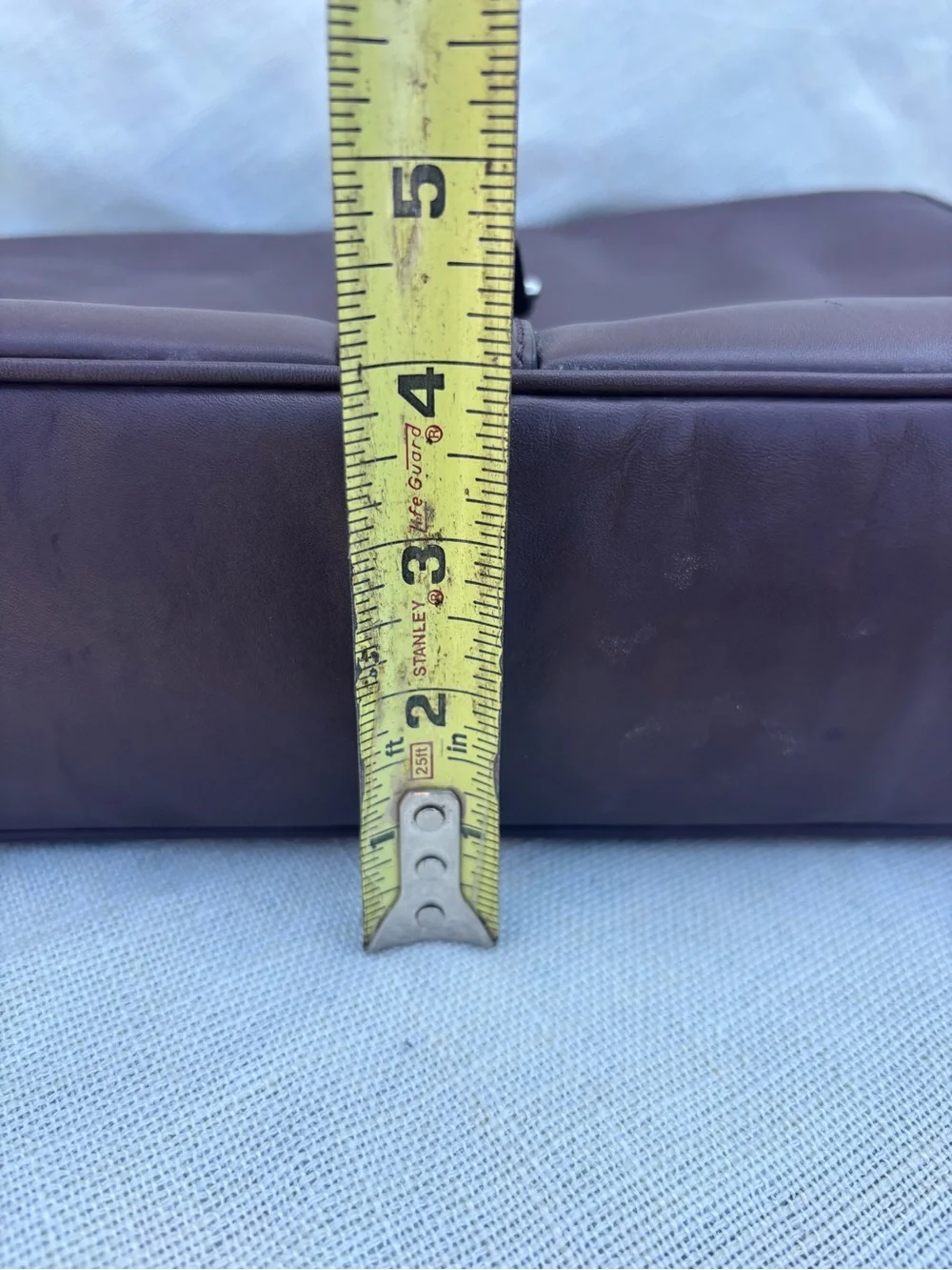 Coach Dark Brown Leather Briefcase with brown Strap